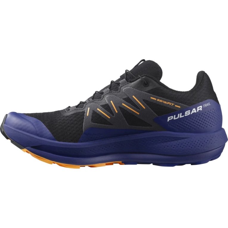 Sapatilhas Trail Running Salomon Pulsar Masculino Azuis Pretas | PT X82640